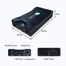 Carica l'immagine nel visualizzatore di Gallery, PORTHOLIC Convertitore da HDMI a SCART Adattatore Composito a