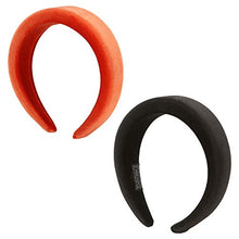 Carica l'immagine nel visualizzatore di Gallery, Folora Fasce per capelli imbottite in velluto 2 pezzi Moda accessori per... - Ilgrandebazar
