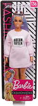 Carica l'immagine nel visualizzatore di Gallery, Barbie- Fashionistas Bambola con Maglione Stampa, Capelli Viola e Occhiali... - Ilgrandebazar
