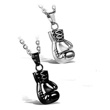 Carica l'immagine nel visualizzatore di Gallery, Jewelrywe Gioielli Collana con Pendente Ciondolo da Uomo Donna Argento + Nero - Ilgrandebazar