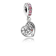 Carica l'immagine nel visualizzatore di Gallery, Albero genealogico di famiglia, ciondolo Charm, in argento Dell'amore - Ilgrandebazar