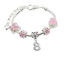 Carica l'immagine nel visualizzatore di Gallery, 'Pretty in Pink' Birthday braccialetto per bambina con confezione regalo –... - Ilgrandebazar