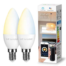 Carica l'immagine nel visualizzatore di Gallery, LE Alexa E14 LED Lampadina WiFi, 4.5W (=40W), Bianco Caldo e Freddo (2700K -...