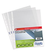 Carica l'immagine nel visualizzatore di Gallery, Favorit 100460120 Buste a Foratura Universale, Formato Interno 22x30 cm,... - Ilgrandebazar