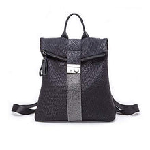 Carica l'immagine nel visualizzatore di Gallery, Zaino moda, JOSEKO zaino in pelle Borse a zainetto con borsa a spalla Nero