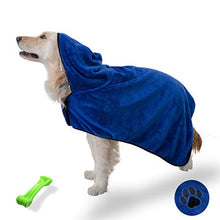 Carica l'immagine nel visualizzatore di Gallery, PETtyBourgeoisie - Accappatoio per cani con cappuccio + asciugamano xl