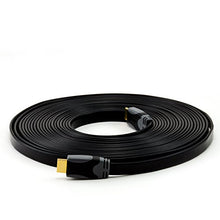 Carica l'immagine nel visualizzatore di Gallery, CSL - Cavo HDMI Piatto da 10m Metri ultrapiatto High-End 1.4a con Ethernet...