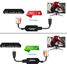 Carica l'immagine nel visualizzatore di Gallery, HDMI a RCA Convertitore Adattatore, da 1080P a AV 3RCA CVB Convertitore...