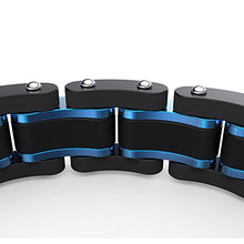 Carica l'immagine nel visualizzatore di Gallery, COOLMAN Gioielli Uomo Bracciali Acciaio Inossidabile Blu e Blu(m：19-20,5cm) - Ilgrandebazar
