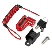 Carica l'immagine nel visualizzatore di Gallery, Blocco Freno a Disco,Scooter Elettrico Rosso+Corda di Promemoria - Ilgrandebazar