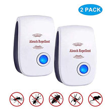 Carica l'immagine nel visualizzatore di Gallery, ALOhaLi Repellente Ultrasuoni, 2020 per Zanzare,Topi, formiche, 2 pack