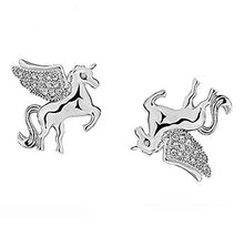 Carica l'immagine nel visualizzatore di Gallery, findout F1835 - Orecchini a Perno a Forma di Unicorno, in Argento Sterling... - Ilgrandebazar