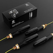 Carica l'immagine nel visualizzatore di Gallery, Indicatori Direzione, 4 Pezzi ZREE Indicatore di Direzione Moto Ambra 9 LEDs