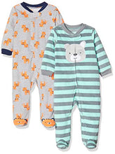 Carica l'immagine nel visualizzatore di Gallery, Simple Joys by Carter's Baby - Confezione da 2 pile con piedi per dormire e...
