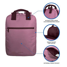 Carica l'immagine nel visualizzatore di Gallery, Tucano-Zaino Colorato Porta Pc per Computer da 13, 14 Pollici. Tasche Rosa