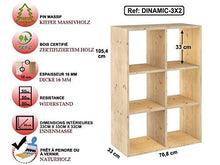 Carica l'immagine nel visualizzatore di Gallery, Astigarraga dmc3 X 2 - Mensola di legno (6 ripiani) - Ilgrandebazar