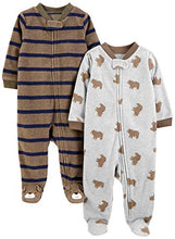 Carica l'immagine nel visualizzatore di Gallery, Simple Joys by Carter's Baby - Confezione da 2 pile con piedi per dormire e...