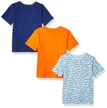 Carica l'immagine nel visualizzatore di Gallery, Amazon Essentials Boys' 3-Pack Short Sleeve Tee Bambino - Ilgrandebazar