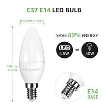Carica l'immagine nel visualizzatore di Gallery, LE Alexa E14 LED Lampadina WiFi, 4.5W (=40W), Bianco Caldo e Freddo (2700K -...