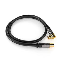 Carica l'immagine nel visualizzatore di Gallery, KabelDirekt Cavo Antenna TV, Connettore Coassiale Femmina gomito a 90°, 2m - Ilgrandebazar