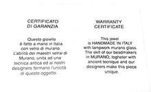 Carica l'immagine nel visualizzatore di Gallery, Venetiaurum - Charm in vetro originale di Murano e argento 925 - Gioiello...