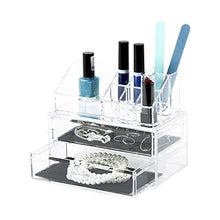 Carica l'immagine nel visualizzatore di Gallery, Ordinare&amp;Co Cosmetic Organizer Blocco 2 Cassetti Trasparente