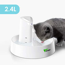 Carica l'immagine nel visualizzatore di Gallery, amzdeal Fontana Per Cani e Gatti Automatica, 2.4L Fontanella Silenziosa per...