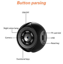 Carica l'immagine nel visualizzatore di Gallery, HD1080P Mini Telecamera Spia Nascosta Micro Spy Cam Camera spia Black