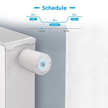Carica l'immagine nel visualizzatore di Gallery, Singola Valvola Termostatica Intelligente Termostato Smart WiFi...