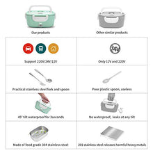 Carica l'immagine nel visualizzatore di Gallery, Timker Scaldavivande Elettrico Portatile,Scaldavivande Verde Chiaro