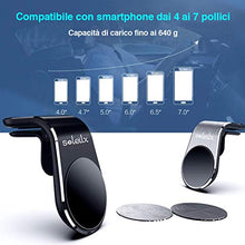 Carica l'immagine nel visualizzatore di Gallery, soleilx Supporto Auto Smartphone Magnetico Universale Porta Cellulare Nero - Ilgrandebazar