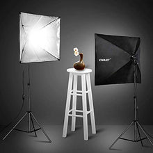Carica l'immagine nel visualizzatore di Gallery, Emart, set softbox pieghevole da 1000 W, 60 x 60 cm, illuminazione per...