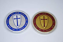 Carica l'immagine nel visualizzatore di Gallery, Donatio Cavaliere Crusader Croce Cristo Soldato Placcato Oro e Argento...