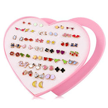 Carica l'immagine nel visualizzatore di Gallery, Hifot Orecchini Bambina 36 Pairs, Ragazze Donna Gioielli Fiori Set... - Ilgrandebazar