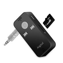 Carica l'immagine nel visualizzatore di Gallery, Aigital Ricevitore Bluetooth Adattatore Audio Portatile Wireless Auto Grigio