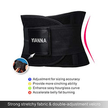 Carica l'immagine nel visualizzatore di Gallery, YIANNA Donna Fascia Addominale Dimagrante Corsetto S(lunghezza 90 cm), Nero - Ilgrandebazar