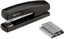 Carica l'immagine nel visualizzatore di Gallery, AmazonBasics - Spillatrice con 1000 punti metallici, nero Confezione da 1 - Ilgrandebazar