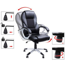 Carica l'immagine nel visualizzatore di Gallery, SONGMICS Sedia da UfficioStabile, Resistente, 73 x 70 x 122 cm, Nero - Ilgrandebazar