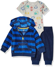 Carica l'immagine nel visualizzatore di Gallery, Amazon Essentials 3-Piece Microfleece Hoodie Set Unisex-Bimbi 0-24 - Ilgrandebazar