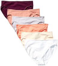 Carica l'immagine nel visualizzatore di Gallery, Standard Cotton Stretch Hi-cut Brief Panty, 6-pack,...