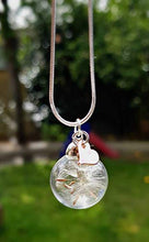 Carica l'immagine nel visualizzatore di Gallery, Festa della mamma Ciondolo cuore in oro rosa collana di tarassaco Catena... - Ilgrandebazar