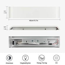 Carica l'immagine nel visualizzatore di Gallery, 2 Pezzi LED Lampada da Parete 16W Bianco 2x 16w Caldo - Alluminio - Ilgrandebazar