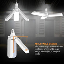 Carica l'immagine nel visualizzatore di Gallery, Gezee Fan blade shape LED Lampadine, 45W (4500 Lumen), 6500K Bianco...