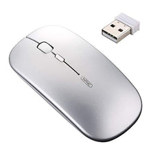 Carica l'immagine nel visualizzatore di Gallery, INPHIC Mouse Wireless Ricaricabile, Ottico Mini Argento chiaro