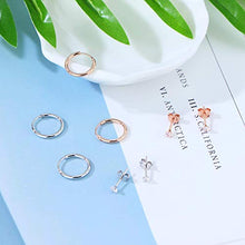 Carica l'immagine nel visualizzatore di Gallery, Milacolato 6 Paia di Qrecchini in Argento Sterling Piccolo 2mm per le Donne... - Ilgrandebazar
