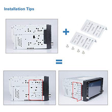 Carica l'immagine nel visualizzatore di Gallery, LSLYA Universale Doppio DIN Mount Kit di Montaggio in Metallo per 2 Dash... - Ilgrandebazar