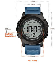 Carica l'immagine nel visualizzatore di Gallery, TICCI, orologio da uomo con 8 sveglie vibranti per meditazione, Blue Strap - Ilgrandebazar