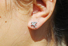 Carica l'immagine nel visualizzatore di Gallery, findout F1835 - Orecchini a Perno a Forma di Unicorno, in Argento Sterling... - Ilgrandebazar