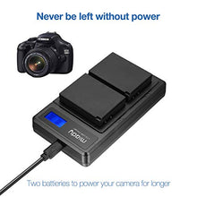 Carica l'immagine nel visualizzatore di Gallery, Miady, set di 2 batterie LP-E10 e caricabatterie per fotocamera compatibile...