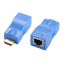 Carica l'immagine nel visualizzatore di Gallery, Extender HDMI, da 1080P a RJ45 Ethernet per segnale di rete...